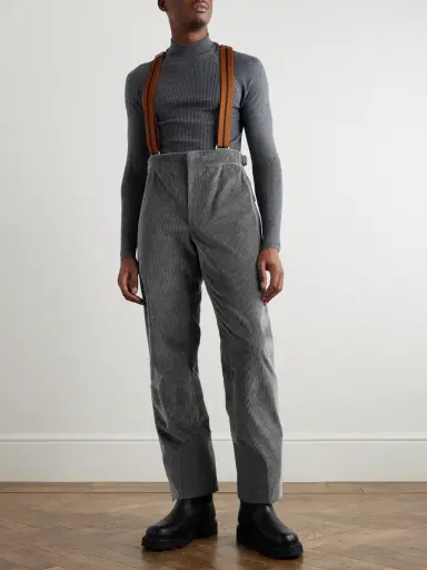 Zegna Wide-Leg Cotton-Blend Corduroy Ski Salopettes - Men | Thumbnail 3 Zegna Wide-Leg Cotton-Blend Corduroy Ski Salopettes - Men | Thumbnail 3