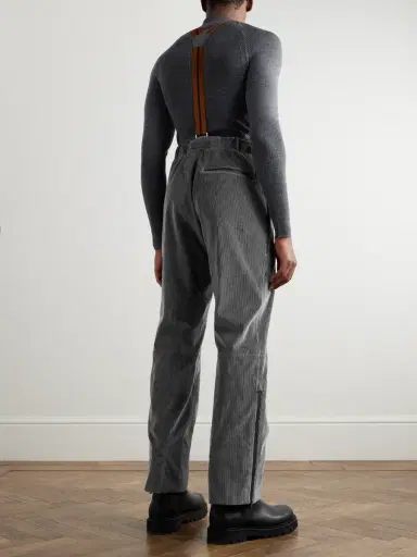 Zegna Wide-Leg Cotton-Blend Corduroy Ski Salopettes - Men | Thumbnail 4 Zegna Wide-Leg Cotton-Blend Corduroy Ski Salopettes - Men | Thumbnail 4