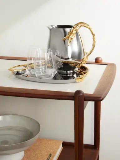 L'Objet Fern Stainless Steel and Gold-Plated Pitcher - Men | Thumbnail 2 L'Objet Fern Stainless Steel and Gold-Plated Pitcher - Men | Thumbnail 2
