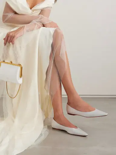 Danielle Frankel Riley Satin Point-toe Ballet Flats | Thumbnail 2 Danielle Frankel Riley Satin Point-toe Ballet Flats | Thumbnail 2