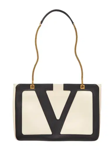 Valentino Garavani Viva Superstar Medium Two-tone Leather Shoulder Bag | Thumbnail 1 Valentino Garavani Viva Superstar Medium Two-tone Leather Shoulder Bag | Thumbnail 1