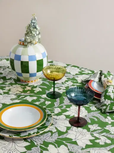 La DoubleJ Large Floral-print Linen Tablecloth | Thumbnail 2 La DoubleJ Large Floral-print Linen Tablecloth | Thumbnail 2