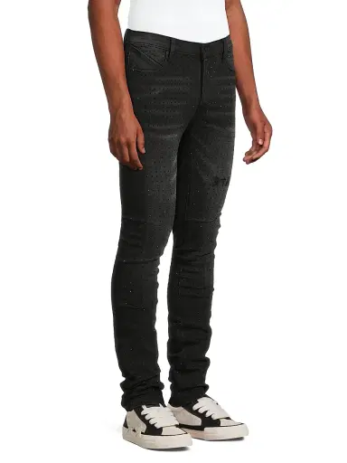 RTA Men's Bryant Slim-Fit Mid-Rise Jeans - Charcoal Crystals | Thumbnail 4 RTA Men's Bryant Slim-Fit Mid-Rise Jeans - Charcoal Crystals | Thumbnail 4