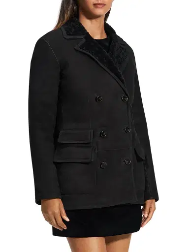 Theory Women's Reversible Peacoat Double-Breasted Coat | Thumbnail 4 Theory Women's Reversible Peacoat Double-Breasted Coat | Thumbnail 4