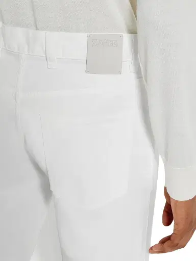 Zegna Men's Stretch Cotton Roccia Jeans - White - Size 40 | Thumbnail 5 Zegna Men's Stretch Cotton Roccia Jeans - White - Size 40 | Thumbnail 5