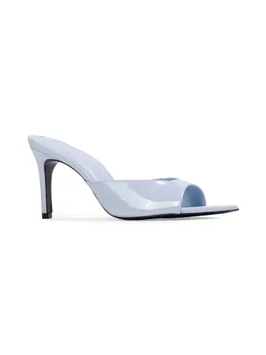Black Suede Studio Women's Brea 80MM Patent Leather Mules - Sky Blue - Size 11 | Thumbnail 2 Black Suede Studio Women's Brea 80MM Patent Leather Mules - Sky Blue - Size 11 | Thumbnail 2