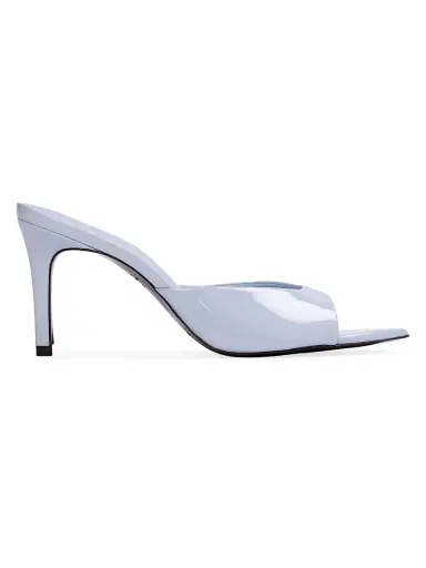 Black Suede Studio Women's Brea 80MM Patent Leather Mules - Sky Blue - Size 11 | Thumbnail 1 Black Suede Studio Women's Brea 80MM Patent Leather Mules - Sky Blue - Size 11 | Thumbnail 1