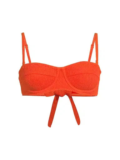 Change of Scenery Women's Nellie Textured Balconette Bikini Top - Flame Texture | Thumbnail 1 Change of Scenery Women's Nellie Textured Balconette Bikini Top - Flame Texture | Thumbnail 1