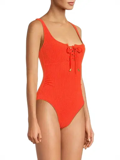 Change of Scenery Women's Textured Taylor One-Piece Swimsuit - Flame Texture | Thumbnail 4 Change of Scenery Women's Textured Taylor One-Piece Swimsuit - Flame Texture | Thumbnail 4