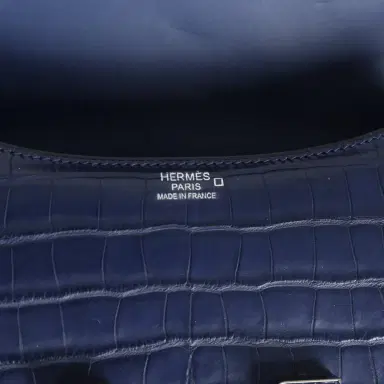 HERMÈS Hermes Constance 1-24 Bleu Saphir Matte Alligator Mississippiensis Marquette Palladium Hardware | Thumbnail 8 HERMÈS Hermes Constance 1-24 Bleu Saphir Matte Alligator Mississippiensis Marquette Palladium Hardware | Thumbnail 8