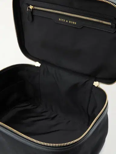 Anya Hindmarch Vanity Kit Leather-trimmed Jacquard Cosmetics Case | Thumbnail 4 Anya Hindmarch Vanity Kit Leather-trimmed Jacquard Cosmetics Case | Thumbnail 4