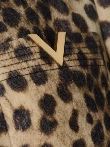 Valentino Garavani Belted Faux Fur-trimmed Embellished Cheetah-print Wool Coat | Thumbnail 4 Valentino Garavani Belted Faux Fur-trimmed Embellished Cheetah-print Wool Coat | Thumbnail 4