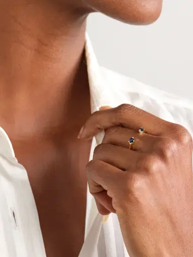 Anita Ko Orbit 18-karat Gold Sapphire Ring | Thumbnail 2 Anita Ko Orbit 18-karat Gold Sapphire Ring | Thumbnail 2