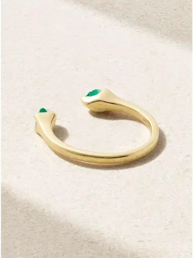 Anita Ko Orbit 18-karat Gold Emerald Ring | Thumbnail 3 Anita Ko Orbit 18-karat Gold Emerald Ring | Thumbnail 3