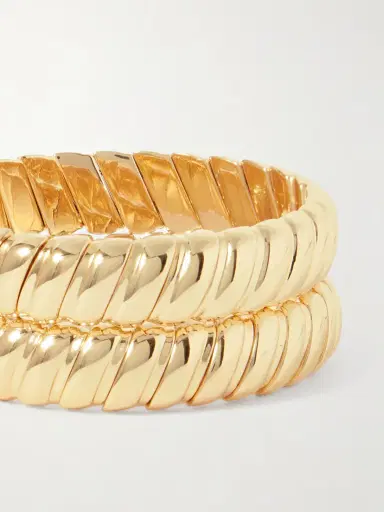 Roxanne Assoulin The Cobra Set Of Two Gold-tone Bracelets | Thumbnail 4 Roxanne Assoulin The Cobra Set Of Two Gold-tone Bracelets | Thumbnail 4