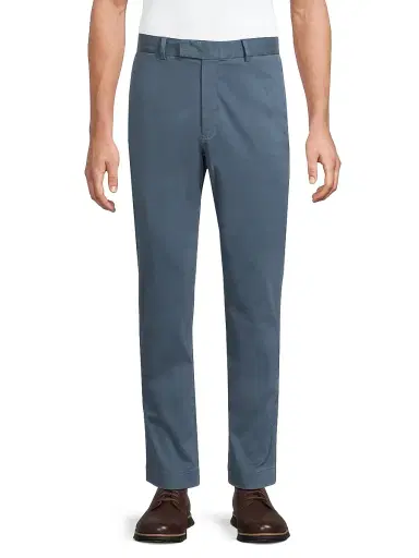 Polo Ralph Lauren Men's Jarrett Stretch-Slim-Fit Sateen Pants - Blue Corsair | Thumbnail 3 Polo Ralph Lauren Men's Jarrett Stretch-Slim-Fit Sateen Pants - Blue Corsair | Thumbnail 3