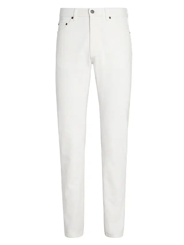 Men's Stretch Cotton Roccia Jeans - White Men's Stretch Cotton Roccia Jeans - White
