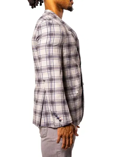 Maceoo Men's Unconstructed Descartes Blazer - Blue | Thumbnail 3 Maceoo Men's Unconstructed Descartes Blazer - Blue | Thumbnail 3