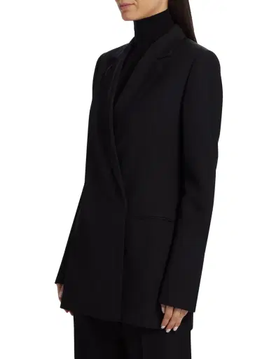 The Row Women's Lawrence Wool Jacket - Black | Thumbnail 3 The Row Women's Lawrence Wool Jacket - Black | Thumbnail 3