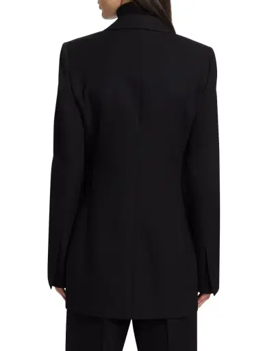 The Row Women's Lawrence Wool Jacket - Black | Thumbnail 4 The Row Women's Lawrence Wool Jacket - Black | Thumbnail 4