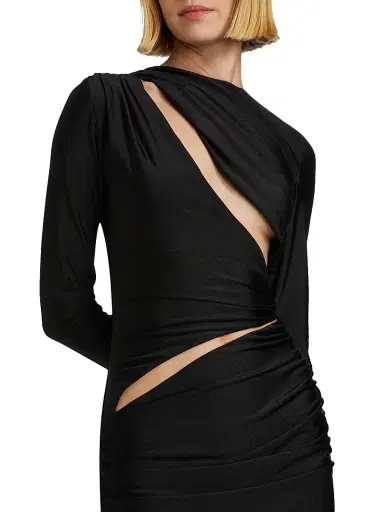 Michael Lo Sordo Women's Cuts Both Ways Maxi Dress - Black | Thumbnail 6 Michael Lo Sordo Women's Cuts Both Ways Maxi Dress - Black | Thumbnail 6