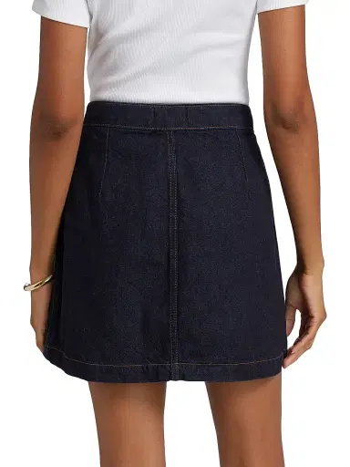 Reformation Women's Amara High-Rise Denim Miniskirt - Ondine | Thumbnail 5 Reformation Women's Amara High-Rise Denim Miniskirt - Ondine | Thumbnail 5