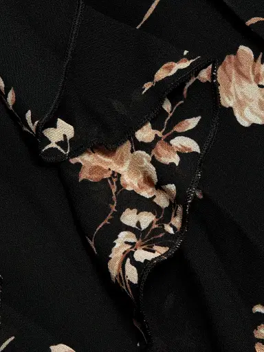 Reformation Women's Silvana Floral Georgette Dress - Sybil | Thumbnail 8 Reformation Women's Silvana Floral Georgette Dress - Sybil | Thumbnail 8
