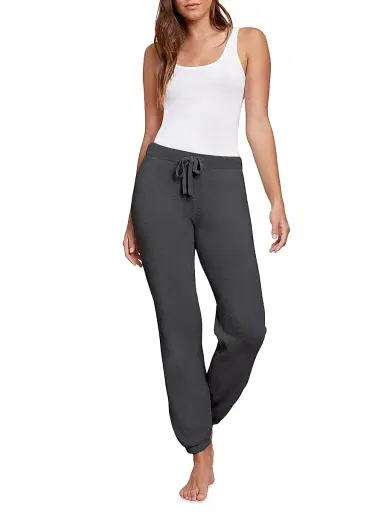 Barefoot Dreams Women's CozyChic Ultra Lite Knit Track Pants - Carbon | Thumbnail 2 Barefoot Dreams Women's CozyChic Ultra Lite Knit Track Pants - Carbon | Thumbnail 2