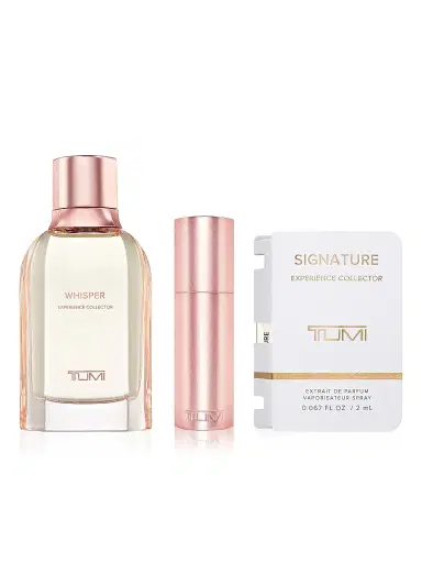 TUMI Women's Experience Collector Whisper Extrait de Parfum 3-Piece Gift Set | Thumbnail 1 TUMI Women's Experience Collector Whisper Extrait de Parfum 3-Piece Gift Set | Thumbnail 1