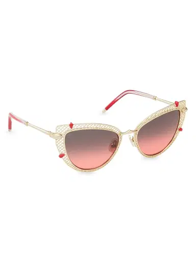 Christian Louboutin Women's Miss Z 54MM Cat-Eye Sunglasses - Gold Gradient | Thumbnail 8 Christian Louboutin Women's Miss Z 54MM Cat-Eye Sunglasses - Gold Gradient | Thumbnail 8