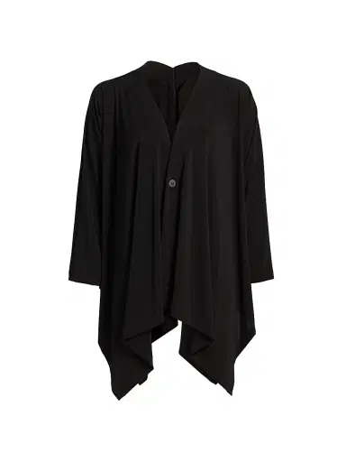 Issey Miyake Women's Drape Jersey Cardigan - Black - Size XS | Thumbnail 1 Issey Miyake Women's Drape Jersey Cardigan - Black - Size XS | Thumbnail 1