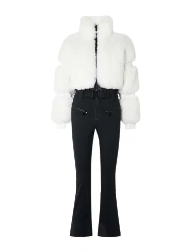 Goldbergh Lieke Belted Plush And Stretch-shell Ski Suit | Thumbnail 1 Goldbergh Lieke Belted Plush And Stretch-shell Ski Suit | Thumbnail 1