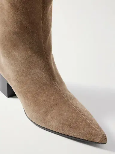 Khaite Andee Suede Knee Boots | Thumbnail 4 Khaite Andee Suede Knee Boots | Thumbnail 4