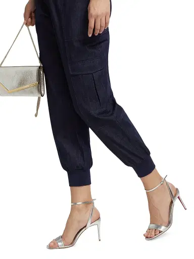 Cinq à Sept Women's Giles Denim High-Rise Crop Pants - Raw Indigo | Thumbnail 6 Cinq à Sept Women's Giles Denim High-Rise Crop Pants - Raw Indigo | Thumbnail 6