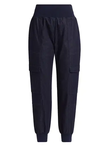 Cinq à Sept Women's Giles Denim High-Rise Crop Pants - Raw Indigo | Thumbnail 1 Cinq à Sept Women's Giles Denim High-Rise Crop Pants - Raw Indigo | Thumbnail 1