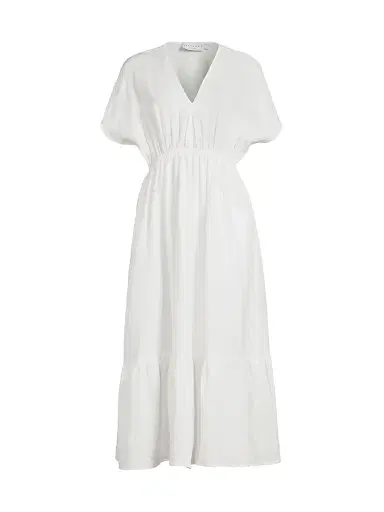 Harshman Women's Bexley Linen Midi-Dress - White - Size Small | Thumbnail 1 Harshman Women's Bexley Linen Midi-Dress - White - Size Small | Thumbnail 1