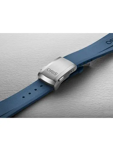 Oris Men's Aquis Stainless Steel & Rubber Watch/43.5MM - Blue | Thumbnail 4 Oris Men's Aquis Stainless Steel & Rubber Watch/43.5MM - Blue | Thumbnail 4