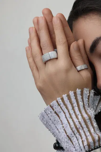 ROBERTO DEMEGLIO Diamond Section Scacco Stretch Ring | Thumbnail 4 ROBERTO DEMEGLIO Diamond Section Scacco Stretch Ring | Thumbnail 4