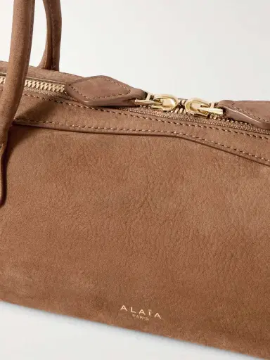 Alaïa Le Teckel Medium Nubuck Shoulder Bag | Thumbnail 4 Alaïa Le Teckel Medium Nubuck Shoulder Bag | Thumbnail 4