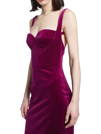 Balenciaga Women's Fitted Gown - Plum - Size 8 | Thumbnail 5 Balenciaga Women's Fitted Gown - Plum - Size 8 | Thumbnail 5