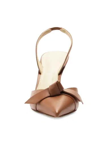 Alexandre Birman Women's Clarita Bell 85MM Leather Slingback Pumps - Espresso - Size 10 | Thumbnail 5 Alexandre Birman Women's Clarita Bell 85MM Leather Slingback Pumps - Espresso - Size 10 | Thumbnail 5