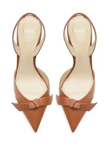 Alexandre Birman Women's Clarita Bell 85MM Leather Slingback Pumps - Espresso - Size 10 | Thumbnail 8 Alexandre Birman Women's Clarita Bell 85MM Leather Slingback Pumps - Espresso - Size 10 | Thumbnail 8