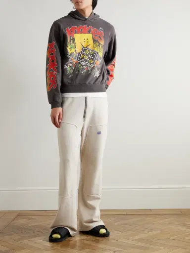 KAPITAL Buster Peckish Rainbowy Printed Cotton-Jersey Hoodie - Men | Thumbnail 2 KAPITAL Buster Peckish Rainbowy Printed Cotton-Jersey Hoodie - Men | Thumbnail 2