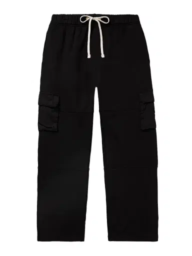 Les Tien Heavyweight Straight-Leg Structured-Fleece Cotton-Jersey Drawstring Cargo Trousers - Men | Thumbnail 1 Les Tien Heavyweight Straight-Leg Structured-Fleece Cotton-Jersey Drawstring Cargo Trousers - Men | Thumbnail 1