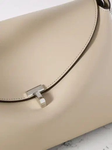 TOTEME T-lock Leather Shoulder Bag | Thumbnail 4 TOTEME T-lock Leather Shoulder Bag | Thumbnail 4