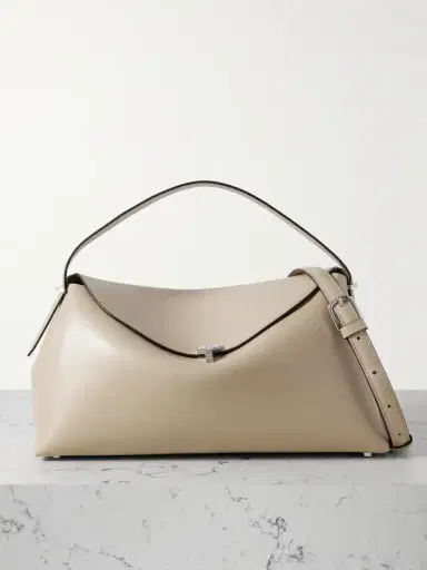 TOTEME T-lock Leather Shoulder Bag | Thumbnail 1 TOTEME T-lock Leather Shoulder Bag | Thumbnail 1