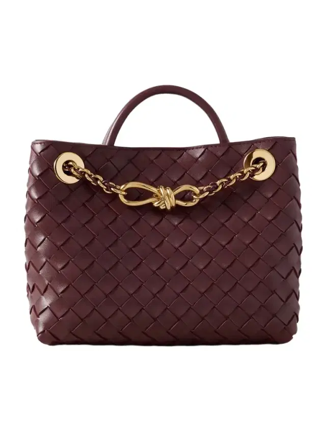 Andiamo Small Intrecciato Leather Tote Andiamo Small Intrecciato Leather Tote