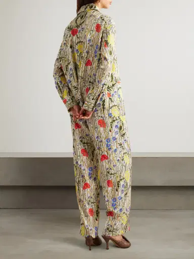 Bottega Veneta Floral-print Satin-twill Shirt And Pants Set | Thumbnail 3 Bottega Veneta Floral-print Satin-twill Shirt And Pants Set | Thumbnail 3