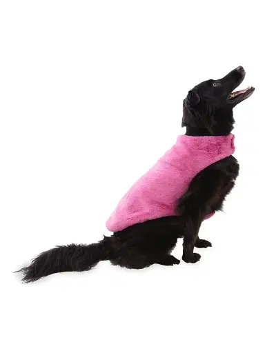 Apparis Carter Faux Fur Dog Sweater - Sugar Pink | Thumbnail 3 Apparis Carter Faux Fur Dog Sweater - Sugar Pink | Thumbnail 3