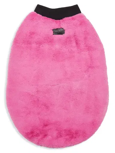 Apparis Carter Faux Fur Dog Sweater - Sugar Pink | Thumbnail 1 Apparis Carter Faux Fur Dog Sweater - Sugar Pink | Thumbnail 1